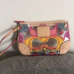 Coach colorful wristlet